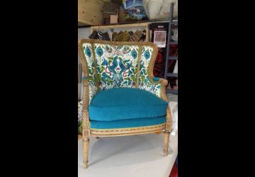 Fauteuil bergère style Louis  XVI XVI