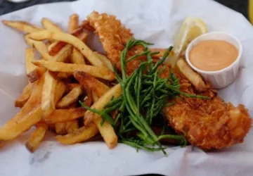Frits de mer et salicorne